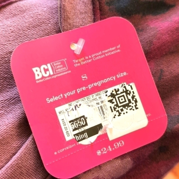 NWT Ingrid & Isabel Tie Dye Maternity Hoodie Size S Cozy - Picture 7 of 11